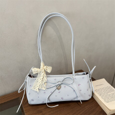 春夏季小众印花包包女2026新款通勤百搭单肩腋下包时尚手提法棍包