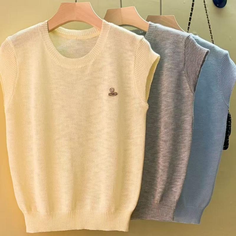 2026 여름 새로운 작은 키 대나무 마디 마 라운드 넥 니트 스웨터 통기성 땀 흡수 짧은 맨위