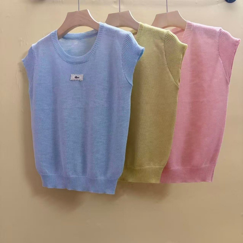 반팔 2026 여름 새로운 여성 라운드 넥 아마 얇은 스타일 lace 레이스 티셔츠 니트 맨위