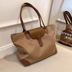 批发大容量实用托特包女学生百搭通勤单肩牛津布尼龙女包跨境tote bag