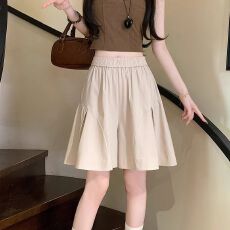 批发阔腿短裤裙女<b class='q'>夏季</b>薄款冰丝速干工装五分裙裤宽松显瘦