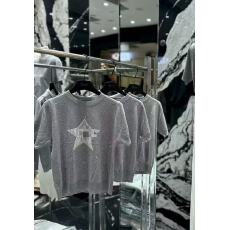 批发深圳南油高端欧货女装秋季学院风五角星短款毛衣针织衫上衣