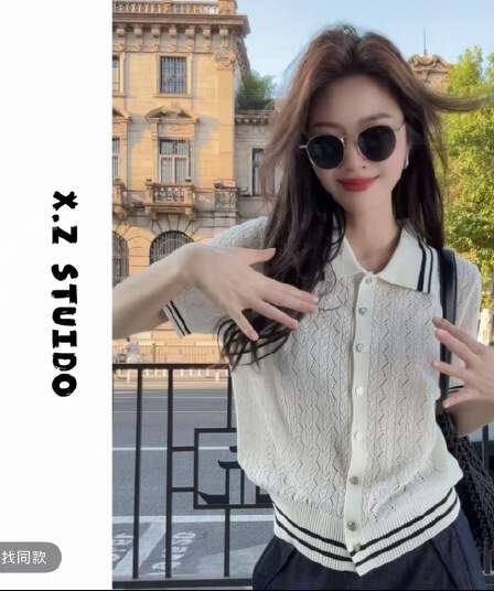 x.zhenpolo 칼라 반팔 맨위 여름 여행 느긋한 센스 티셔츠 외국 가스 고귀한 새로운 조수 브랜드 여성 의류