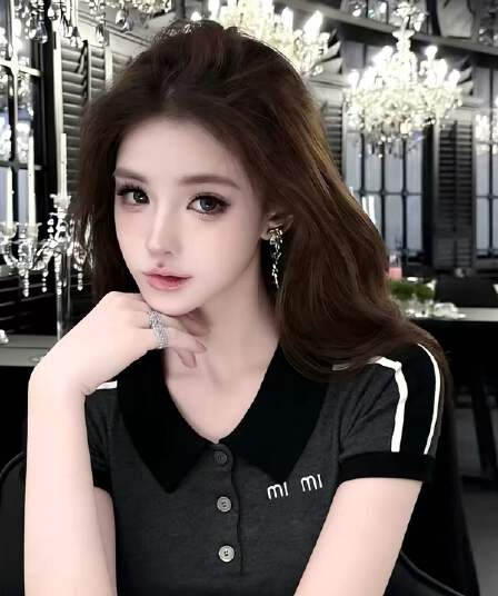lym studio 학원 스타일 POLO 칼라 알파벳 배색 니트 스웨터 여성용 짧은 소매 몸매 가꾸기 다용도 품격 맨위