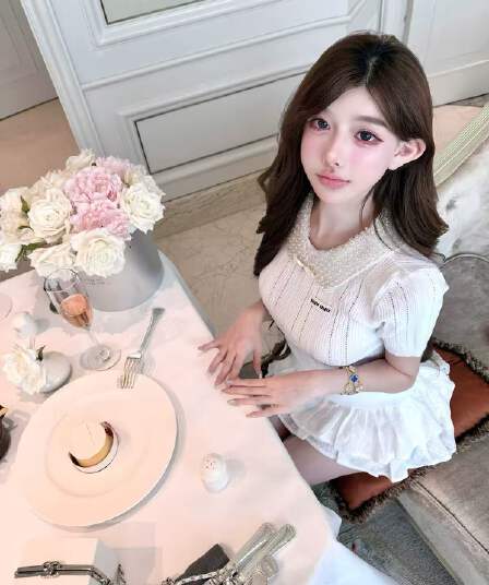 qiauuu 비싼 여성 일상 부유 한 가족 천 금빛 바람 달콤함 비즈 박기 칼라 구덩이 기사 몸매 가꾸기 니트 반팔 맨위 여성