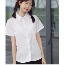 批发夏季白衬衫女生JK<b class='q'>制服</b>基本款短袖百搭学院风班服长袖日系校服上衣