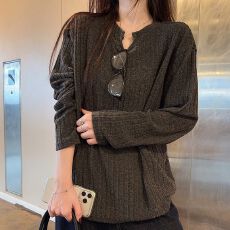 批发<b class='q'>大码</b><b class='q'>女装</b>240克抓毛<b class='q'>长袖</b>t恤打底衫男薄纯色肌理感春秋韩版上衣