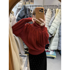 批发VI+设计感高领百搭针织衫女2025冬季<b class='q'>韩版</b>洋气蝙蝠袖宽松毛衣小衫