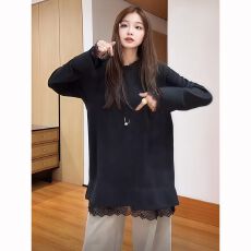 批发280克双面德绒 2025春秋季新款韩版长袖<b class='q'>T</b><b class='q'>恤</b>女设计感