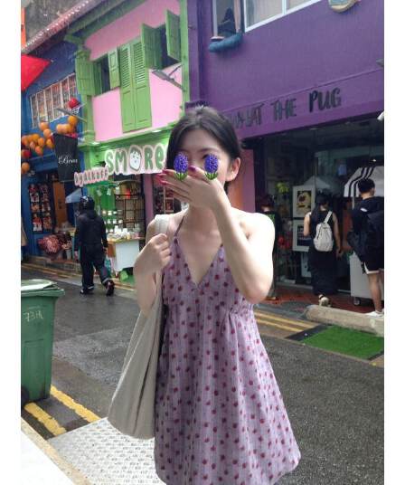 원본 원단 네리 휴가 바람 보라색 꽃무늬 여성 순수한 욕망 외출용 꼬집기 허리 몸매 가꾸기 민소매 맨위