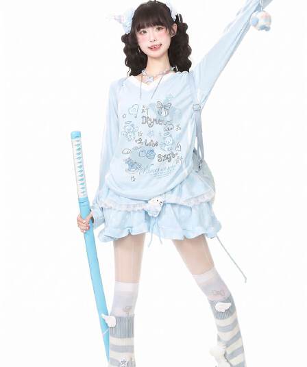 250그램 자카드 긴팔 티셔츠 기본 셔츠 여성 의류 디자인 센스 루즈핏 봄 가을 새로운 V넥 맨위