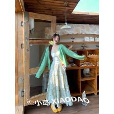 批发小岛XIAODAO 绿色开衫