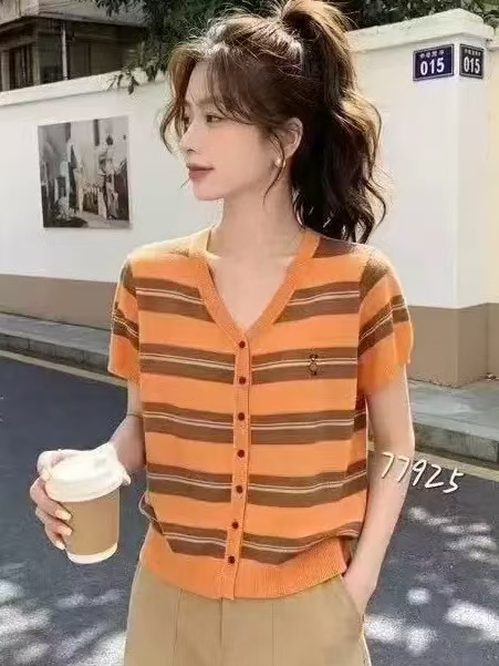 2026 새로운 라운드 넥 단색 오픈 가디건 루즈핏 스카프 짧은 소매 위버 봄 여름 섹션 익스트림 제인 슬림해 보이는 품격 맨위