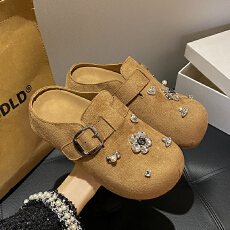 批发2026夏季新款勃肯半托<b class='q'>休闲</b>百搭女鞋货号