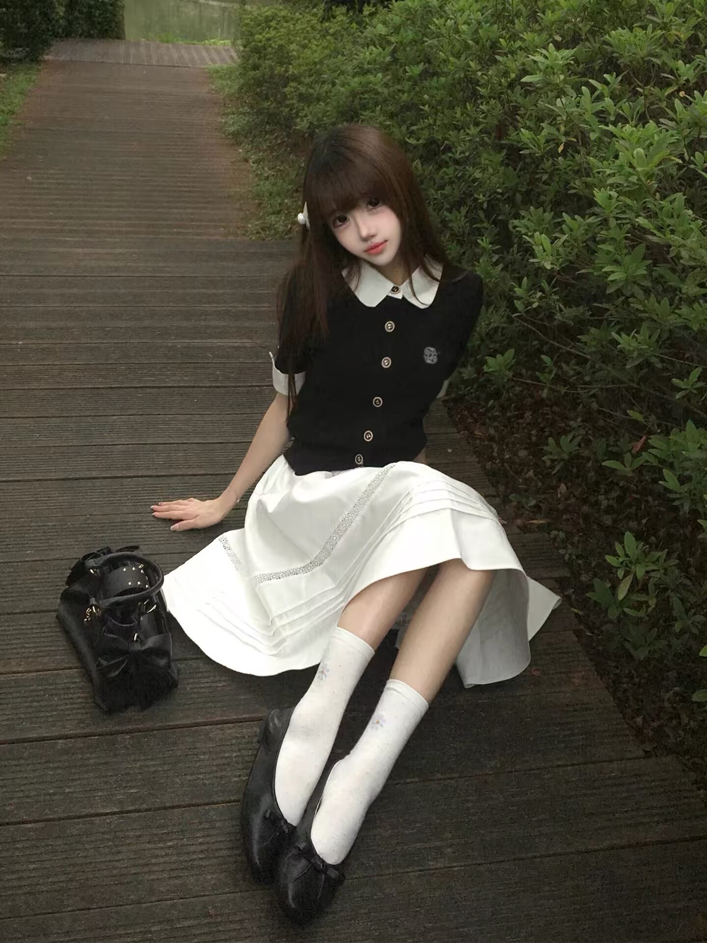 달콤함 한 부서 학원 스타일 세트 여성 여름 miu 부서 천 골드 센스 고유 한 아름다운 아름다운 치마 착용 가져 가라. 전체 집합