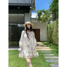 批发婉君【时尚女编辑】巴黎家2025ss100棉固定<b class='q'>中袖</b>衬衫 LWJ25B2C1813