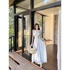 批发实拍 2026月神一衣多穿夏季<b class='q'>礼服</b><b class='q'>裙</b>白月光抹胸网纱大摆连衣长<b class='q'>裙</b>