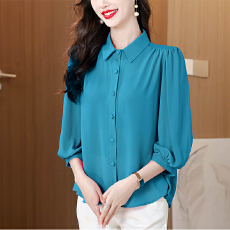 批发2026春夏薄款高凌纱<b class='q'>雪纺</b><b class='q'>衫</b>女士休闲百搭<b class='q'>长袖</b>T恤韩版慵懒上衣