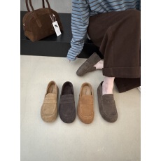 批发厚底勃肯鞋女2025新款秋季一脚蹬<b class='q'>英伦</b>乐福鞋博肯豆豆女鞋复古单鞋