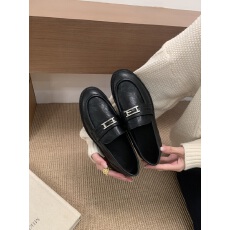 批发厚底乐福鞋单鞋女2025软底春秋<b class='q'>英伦</b>小个子一脚蹬小皮鞋