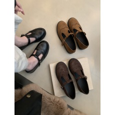 批发复古雕花玛丽珍鞋女2025秋款布洛克小皮鞋<b class='q'>英伦</b>风JK单鞋软底配裙子