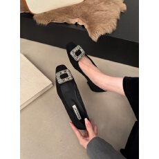 批发高跟鞋方头<b class='q'>韩版</b>百搭水钻气质单鞋女通勤高级感2025新款