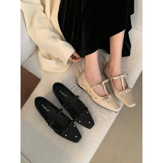 2026早春新款水钻蝴蝶结内增高上班通勤单鞋