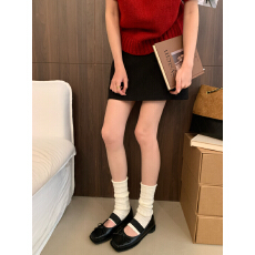 批发2026小众厚底内增高方头玛丽珍单鞋女法式复古芭蕾风蝴蝶结平底鞋