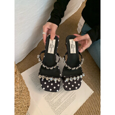 批发水钻高跟凉拖鞋女外穿2026夏季新款<b class='q'>百搭</b>仙女风露趾一字拖