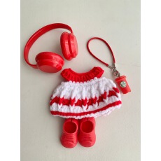 批发拉噗噗17cm娃衣 阳光青春学院风运动娃衣套装可爱