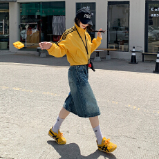 批发复古水洗｜闪电纹七分牛仔<b class='q'>短裤</b><b class='q'>男</b>女街头直筒裤