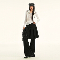 批发｜辣妹套<b class='q'>装</b>一字领长袖<b class='q'>T</b><b class='q'>恤</b>女秋季高腰休闲<b class='q'>裤</b>短<b class='q'>裤</b>两件套