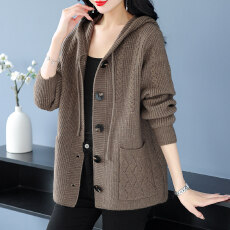 批发高档加厚毛衣开衫外套女秋冬装新款上衣百搭外穿宽松休闲洋气外搭