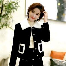 批发加绒加厚小香风<b class='q'>外套</b>过年红色开衫百搭上衣服<b class='q'>新款</b>秋冬装纯色上衣女