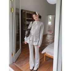 批发春秋季小碎花卫衣<b class='q'>裤</b>子套<b class='q'>装</b>女春季<b class='q'>显瘦</b>休闲运动风百搭洋气两件套潮