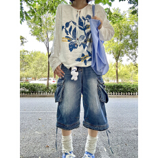 批发美式复古长袖<b class='q'>t</b><b class='q'>恤</b>女2025新款春秋季宽松慵懒风显瘦罩衫长袖上衣潮