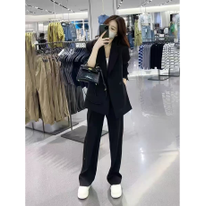 批发高级感气质西装套装女春夏新款休闲设计感轻奢职业西装两件套正装
