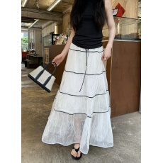 批发实拍实价~浪漫主义重工提花网纱半身裙高腰显瘦大摆长裙