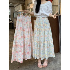 批发实拍实价~<b class='q'>韩版</b>碎花半身裙