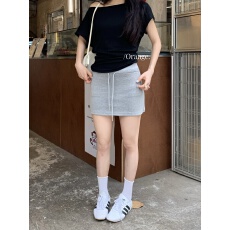 批发实拍实价~辣妈抽绳运动裙高腰<b class='q'>显瘦</b>包臀半身裙