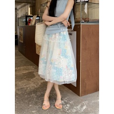 批发实拍实价~夏季网纱花苞半身<b class='q'>裙</b>
