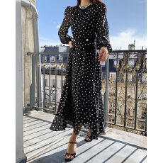 批发优雅圆点连衣裙