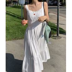 批发<b class='q'>韩国</b>chic 法式无袖长款连衣裙女
