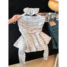 批发实拍~辣妹<b class='q'>碎花</b>条纹抹胸背心女2026夏季飘带裹胸外穿无肩带上衣