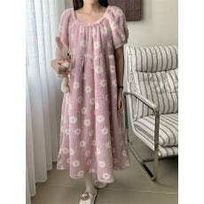 批发实拍实价 韩系碎花简约舒适<b class='q'>睡衣</b>休闲宽松慵懒家居服