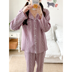 批发实拍实价 春季新款睡衣韩版宽松长袖休闲家居服<b class='q'>套装</b>