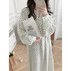 批发实拍实价 2026春季绿色<b class='q'>纯棉</b>纱布慵懒风长袖长裤家居服<b class='q'>睡衣</b>套装