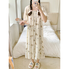 批发实拍实价 韩系<b class='q'>卡通</b>可爱减龄<b class='q'>睡衣</b>套装休闲宽松慵懒睡裙家居服