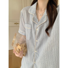 批发实拍实价夏季新款睡衣<b class='q'>女</b>韩系家居服套装