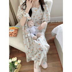 批发实拍实价 韩系<b class='q'>卡通</b>简约舒适<b class='q'>睡衣</b>休闲宽松慵懒睡裙家居服